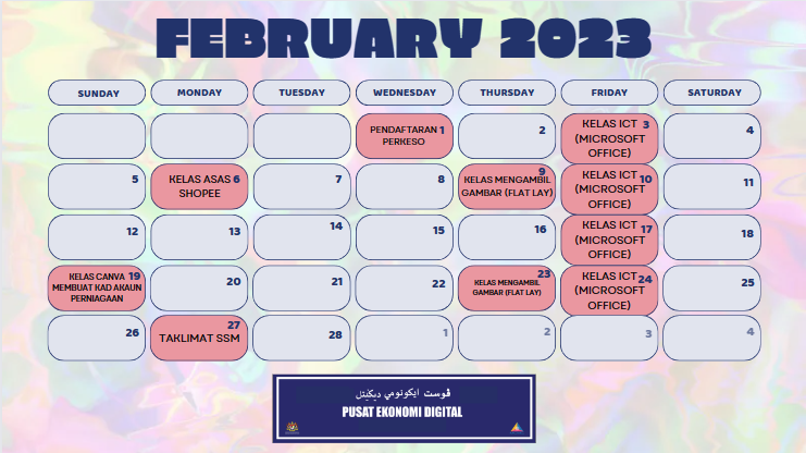 JADUAL AKTIVITI FEB 23