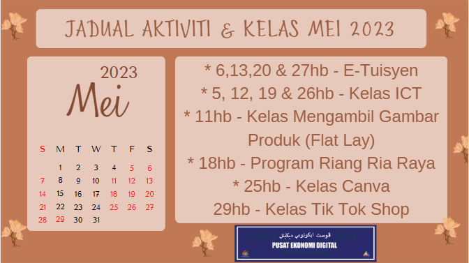 JADUAL AKTIVITI MEI 23